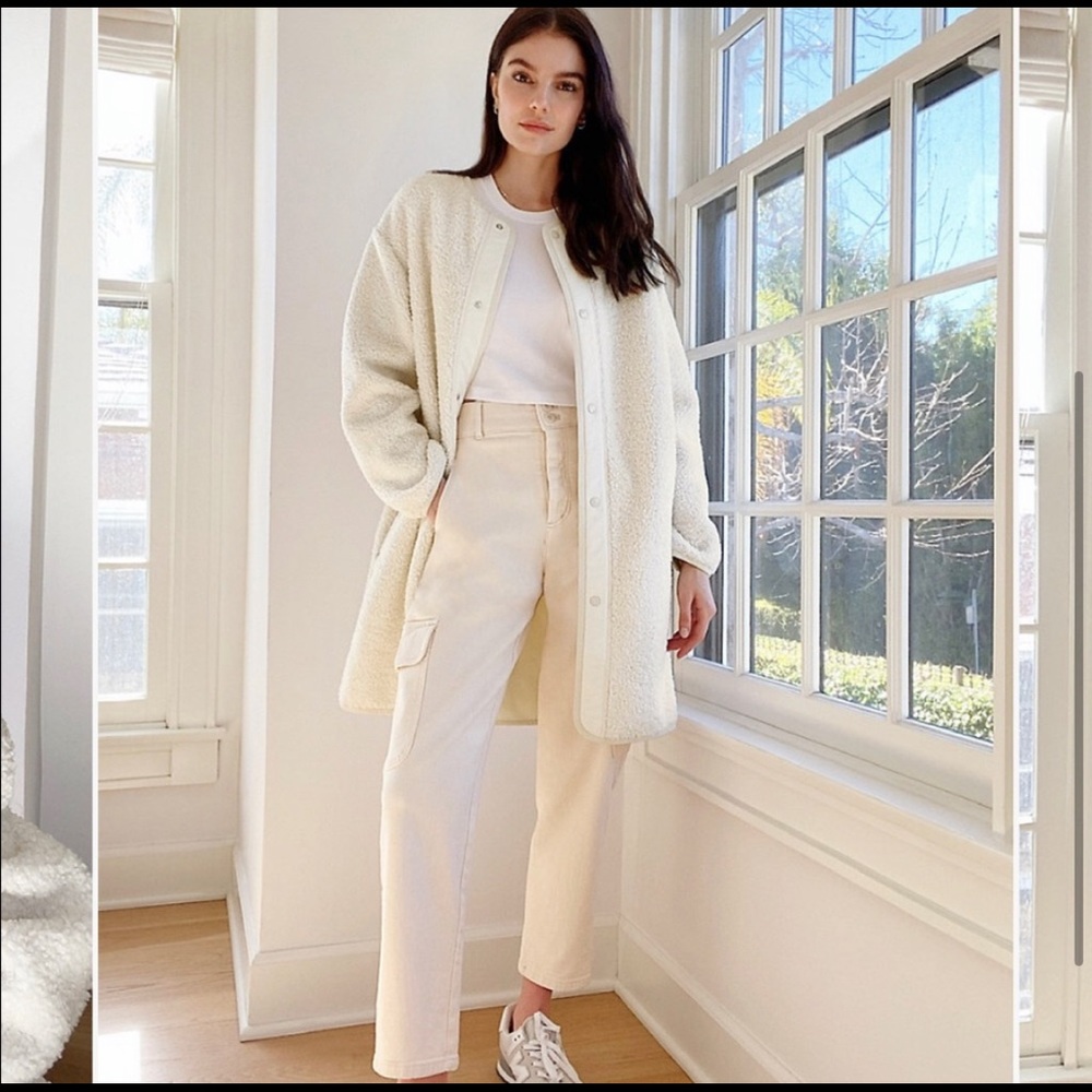 Aritzia Sherpa long liner jacket